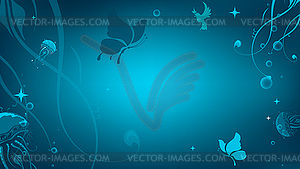 Background with animals abstraction - vector clip art