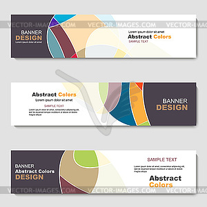 Banner, abstract web template - vector clipart