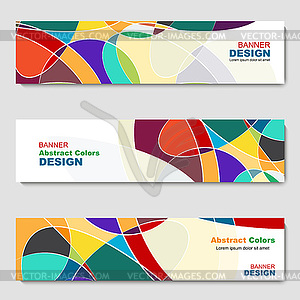 Banner, abstract web template - vector clip art