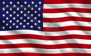 Flag of USA or United States of America background - vector image