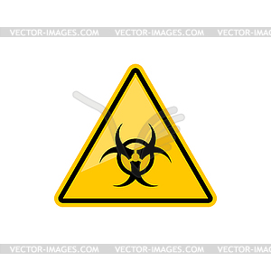 Biohazard warning sign biological alert - vector clip art