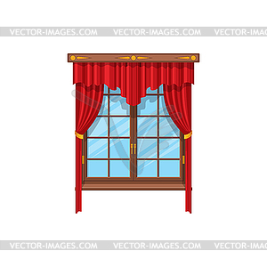 Кушак шторы с стержнями портьер или плафонов - изображение в векторе / векторный клипарт