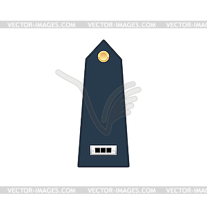 Army rank chef warrant officer 3 in armed forces - vector clipart