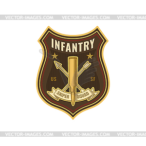 Special snipers squad military chevron - royalty-free vector clipart