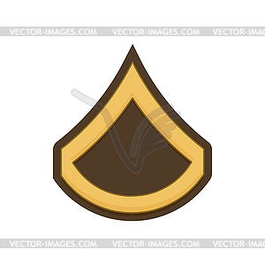 PFS private fist class enlisted army rank stripe - vector image