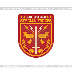 Elite squadron special forces division chevron - vector clipart