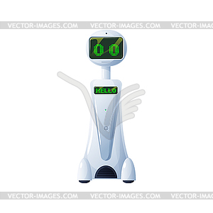 Artificial intelligence robotic machine robot man - vector clip art