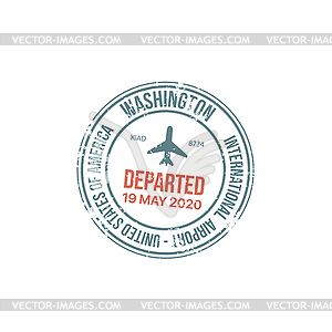 passport airplane stamp