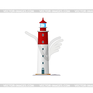 Lighthouse icon. Nautical marine symbol - vector image