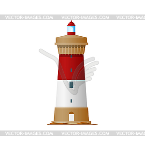 Lighthouse icon. Nautical marine symbol - vector image