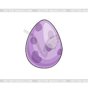 Dinosaur dino prehistoric animal egg icon - vector clip art