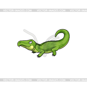 Pliosauroidea crocodile lizard reptile - vector clipart