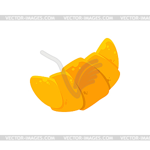 Croissant French crescent-shaped roll - vector clipart