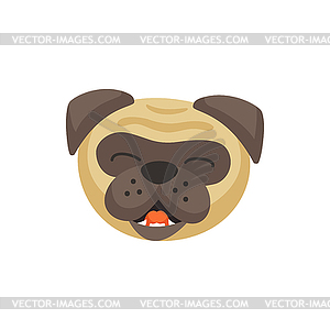 Smiling frenchie french bulldog dog animal pet - vector clipart