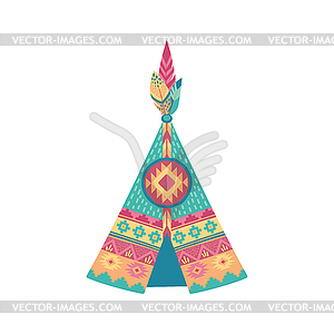 Teepee house native americans indian tent - vector clipart