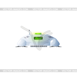 VCR vacuum cleaner robot housekeeping appliance - vector clip art