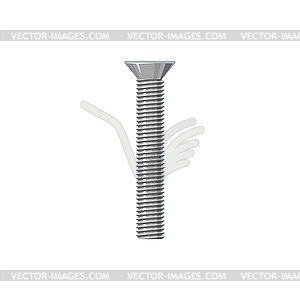 Stainless steel cap head bolt fixing tool - vector image