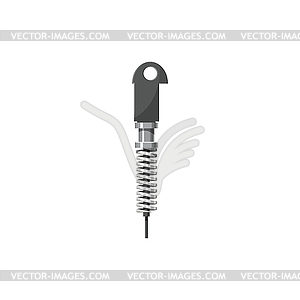 Compression torsion spring automation component - vector image