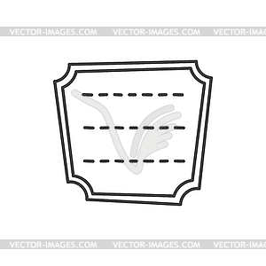 Paper memo sticker on diary, books, greeting cards - vector image