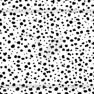 Dalmatian pattern, animal skin print background - vector clipart