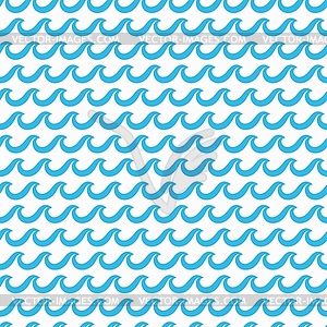 Морская и океанская вода волна прибоя бесшовный узор - векторное изображение клипарта