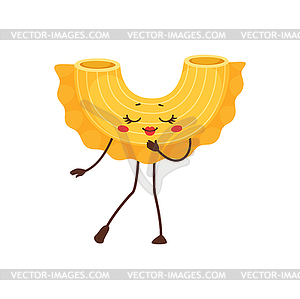 Italian cuisine food ravioli square pasta - vector image