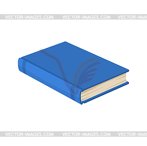 Blue bestseller or textbook, encyclopedia brochure - vector image