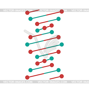 DNA abstract polygonal wireframe molecule helix - royalty-free vector clipart