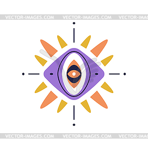 Mystic eye mystery illuminati esoteric souvenir - vector EPS clipart