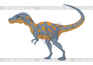 Carnotaurus theropod spotted dinosaur animal - vector image