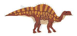 Polacanthus, spiked, ankylosaurian dinosaur - royalty-free vector clipart