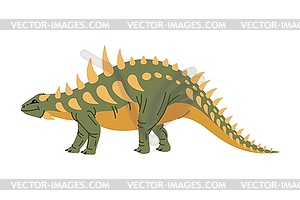 Polacanthus, spiked, ankylosaurian dinosaur - vector image