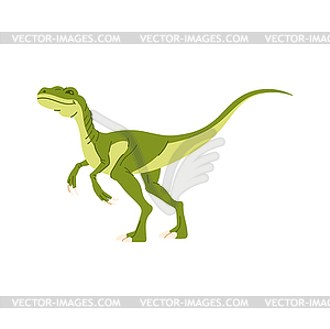 T-rex dino green Tyrannosaurus dinosaur - vector image