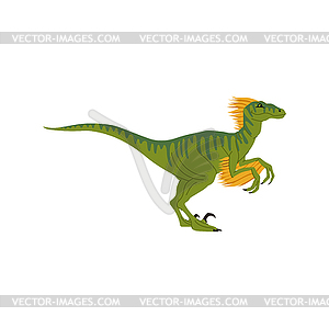 Динозавр мультяшный персонаж динозавра- вымершего животного - клипарт в векторном виде