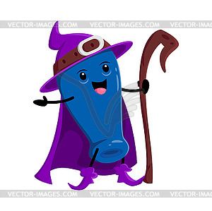 Cartoon honey berry wizard or magician character - vector clipart