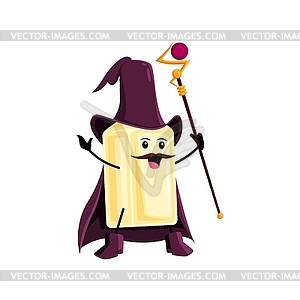 Cartoon Halloween tequila wizard or mage character - vector clip art