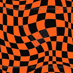 Psychedelic Halloween seamless pattern, background - vector image