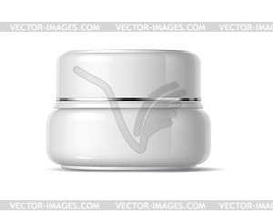 Realistic cosmetics product container of cream - vector clip art