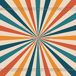 Carnival or circus retro rays background, layout - vector clipart