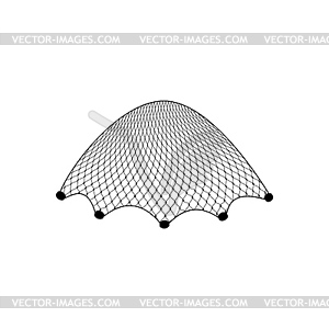 Cartoon fishnet scoop-net for fishing Royalty Free Vector