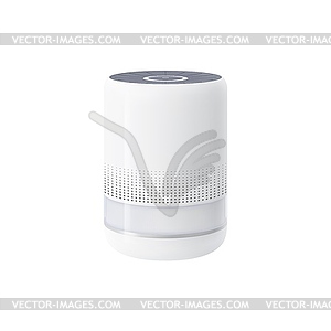 Realistic air purifier with advanced filters, 3d - vector clipart
