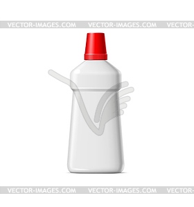 Бутылка для моющего средства, 3d-макет контейнера для моющего средства - векторное изображение EPS