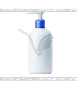 Detergent and clean product plastic bottle mockup - vector clipart