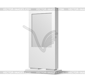 Retail advertise outdoor stand display mockup - vector clipart