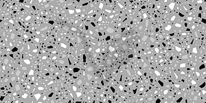 Black, white grey terrazzo ceramic tile background - vector image