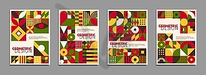 Плакаты с мексиканским мотивом геометрического узора - изображение в векторном формате