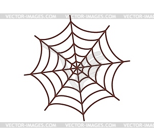 Мультяшная ретро-заводная паутина на Хэллоуин или паутина-паук - векторная иллюстрация