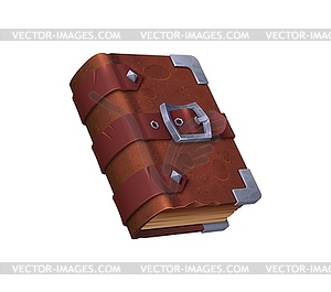 Game book, ancient fantasy or Medieval manuscript - vector image