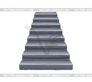 Stone stairs ladder or staircase, stairway steps - vector image