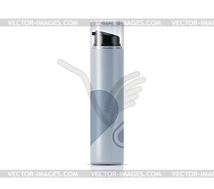 Skincare cosmetics 3d realistic package template - vector clip art